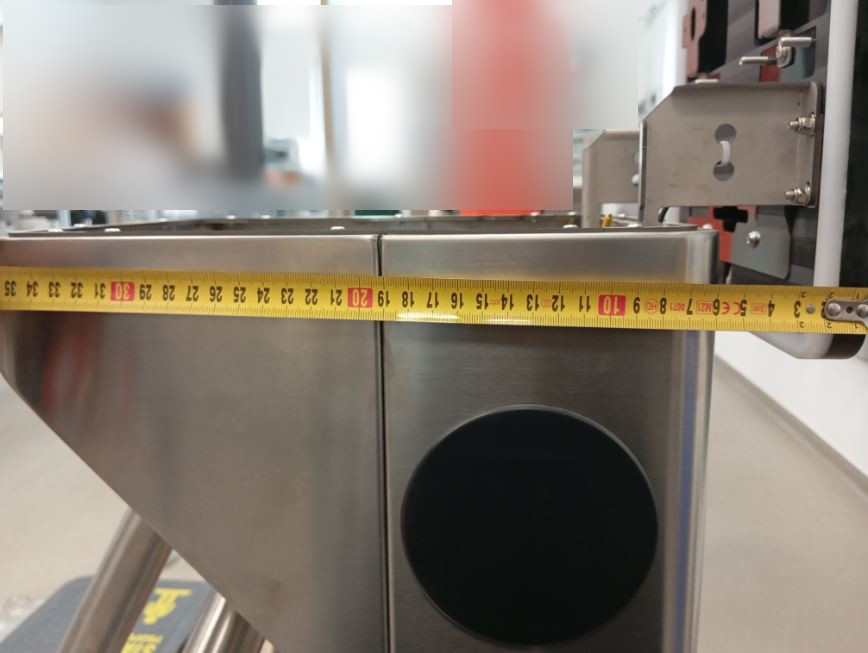 Egyl�b� f�l-automata ejt�karos forg�villa, ZKTeco TS-MTS1000 nyitva 3